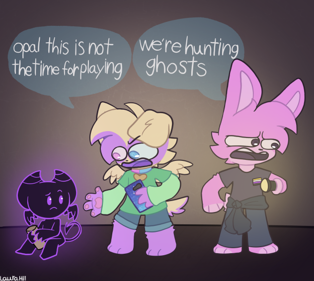 Ghost hunting doodle