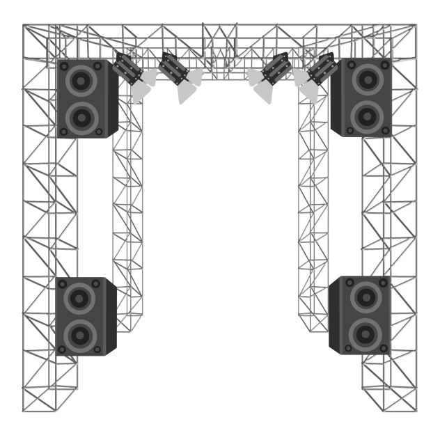Lighting system stand