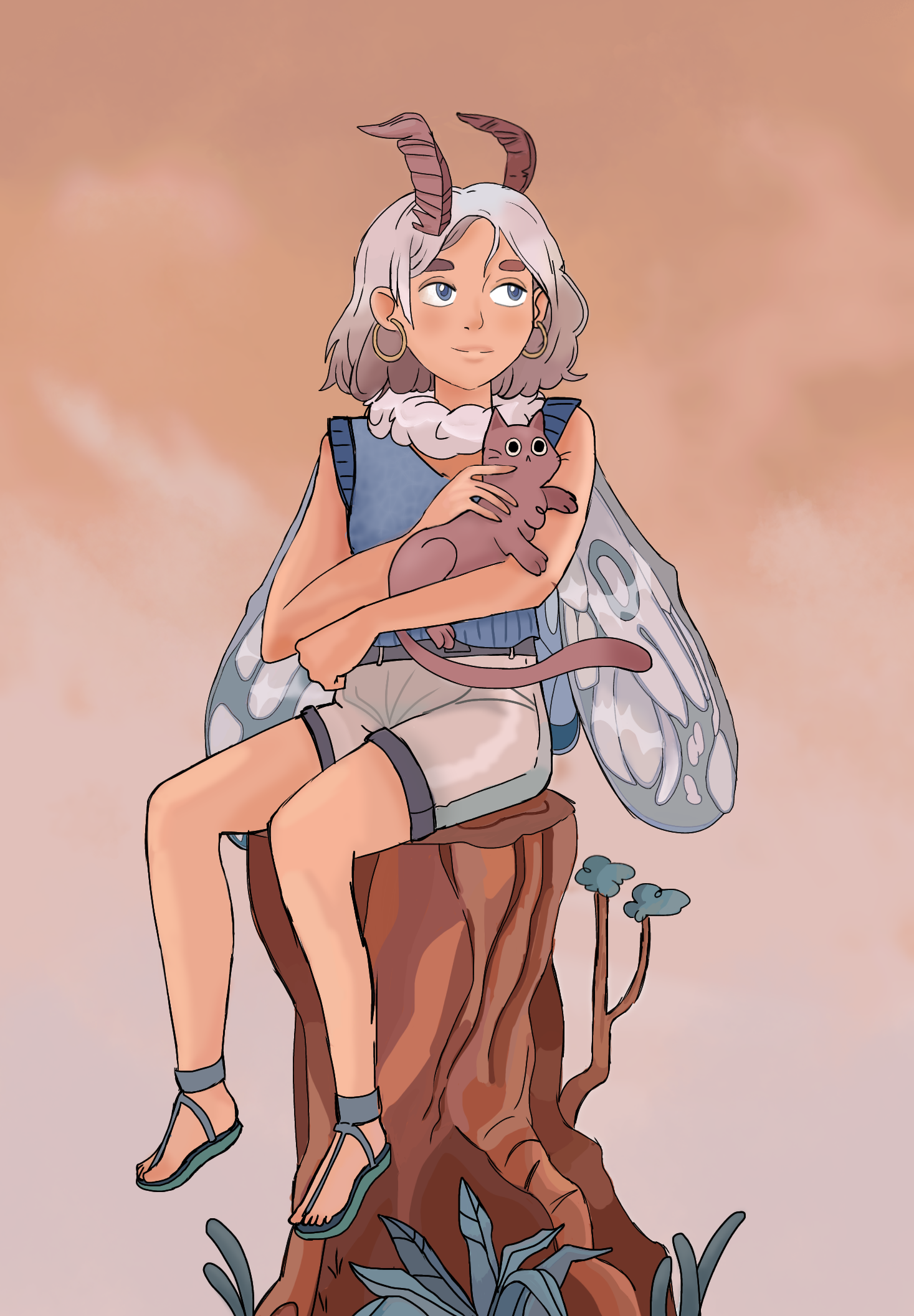 Moth Girl - ibisPaint