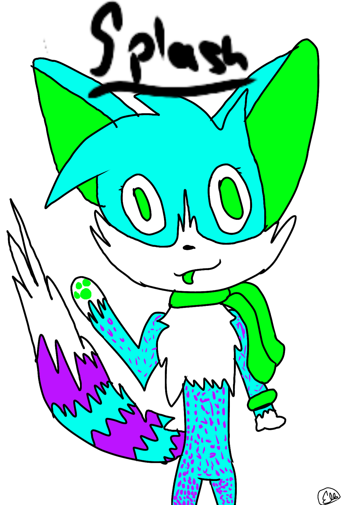 Splash Kitty Artist Speedpaint ibisPaint