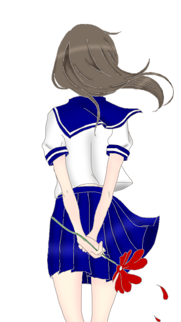 線画塗った
