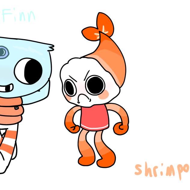 Finn and shrimpo