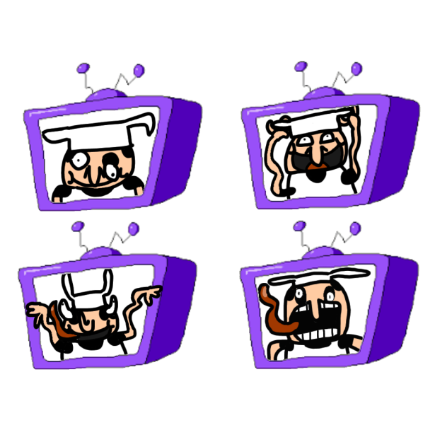 fake peppino TV hud thingies