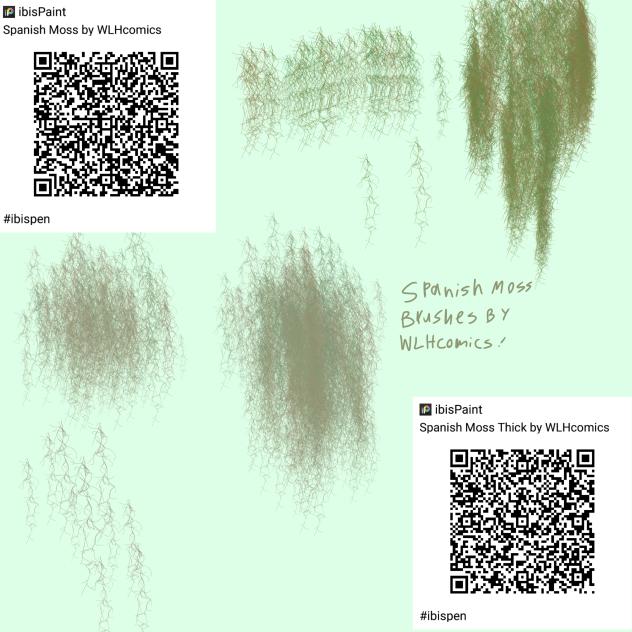 2 Spanish Moss Brushes