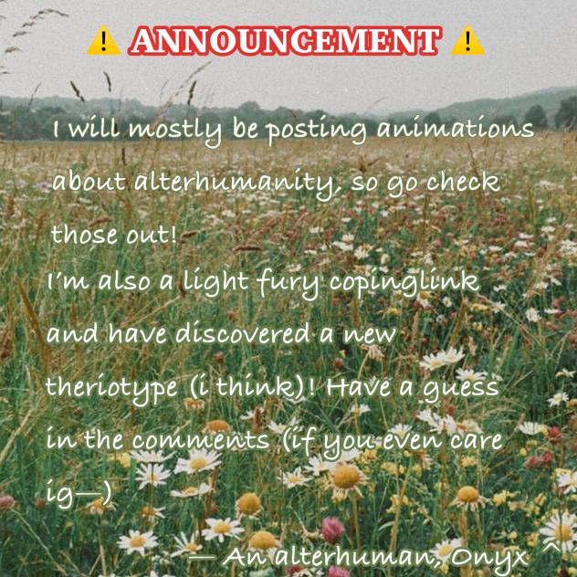 ⚠️ANNOUNCEMENT⚠️