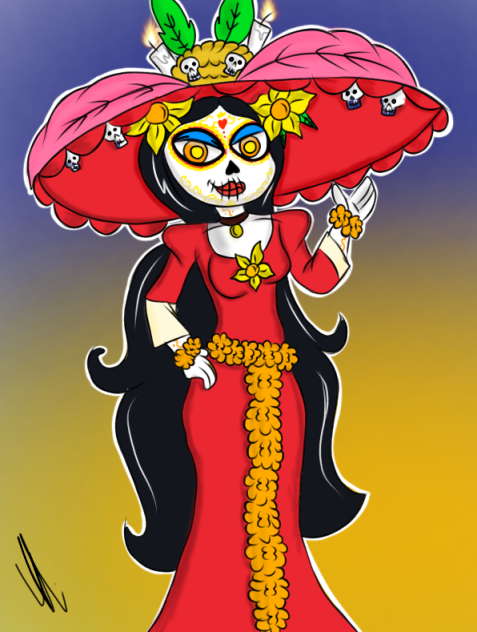 la catrina book of life 💛💀🧡❤️🕯️🕯️