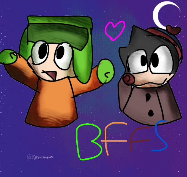 (NOT STYLE) Kyle and Stan look at stars