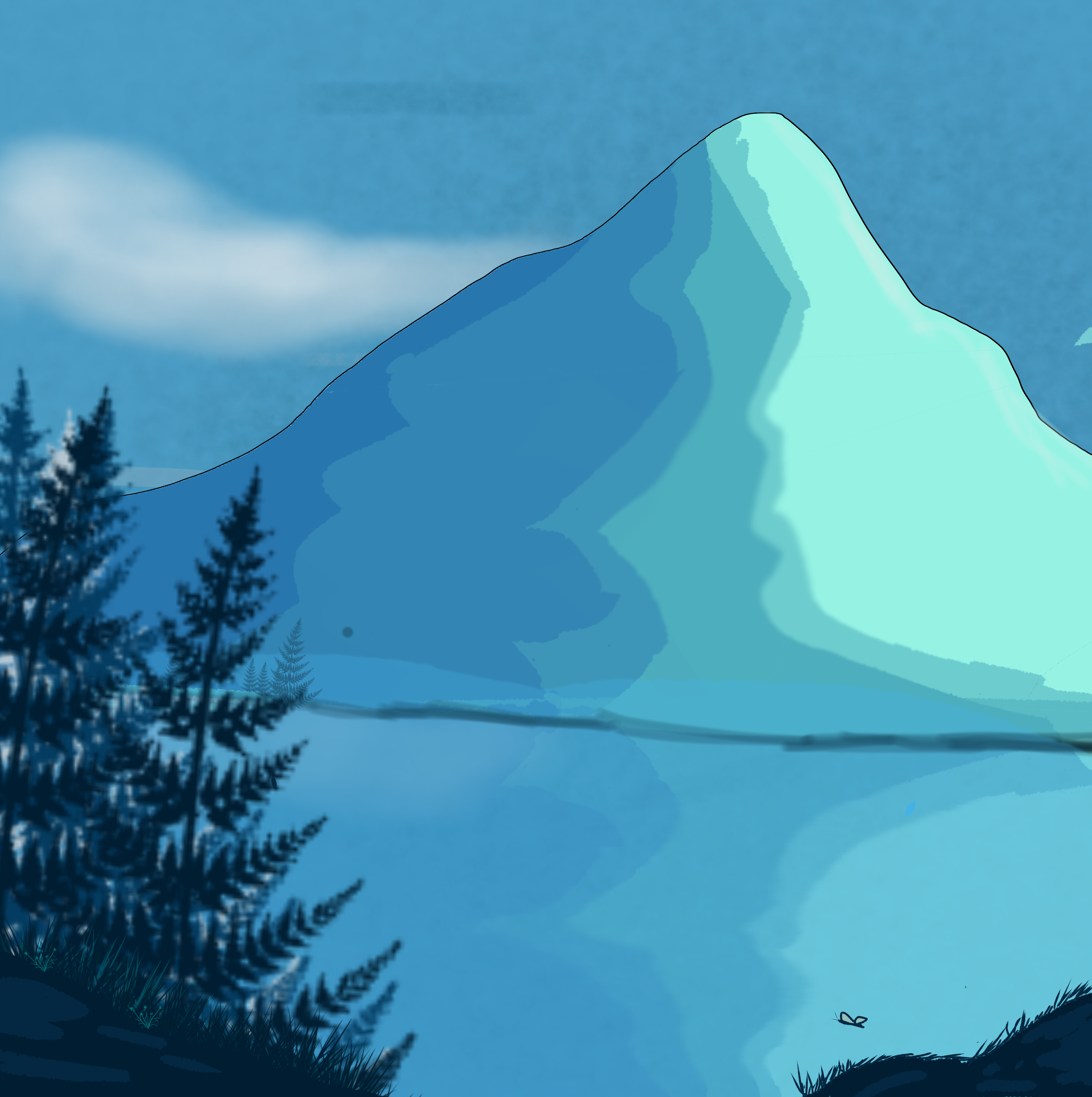 in the mountains - ibisPaint