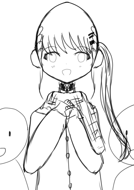 雪の降る日に　ラフ