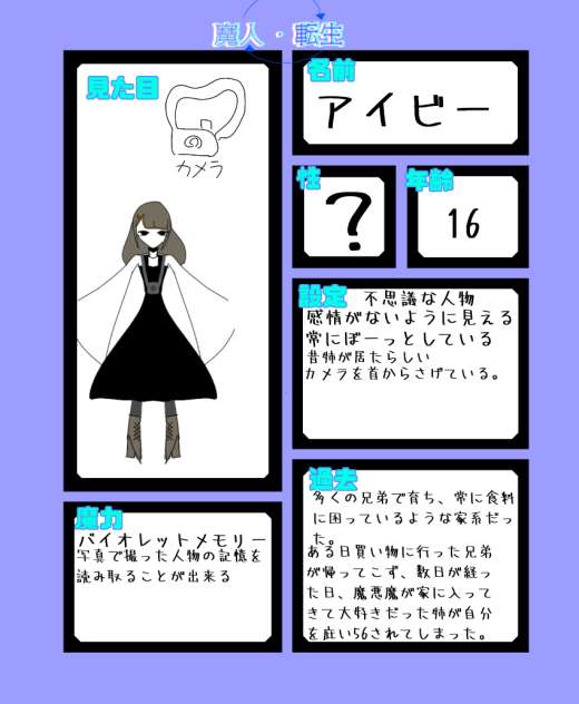 マテンキャラ募集4回目参加させていただきますwww