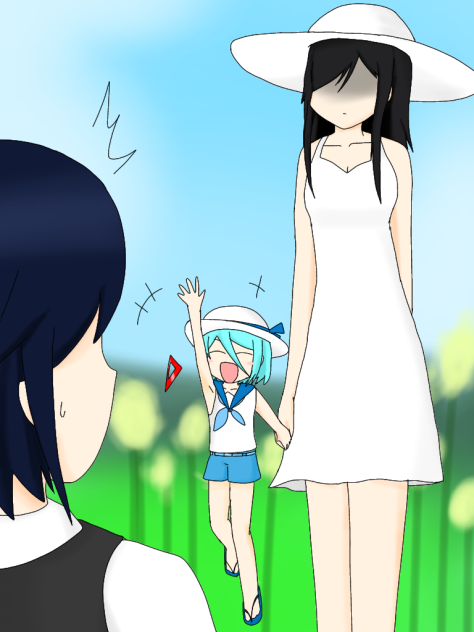 【オリキャラ】さっきあっちででっかいお姉ちゃんと友達になったよー【八尺様】