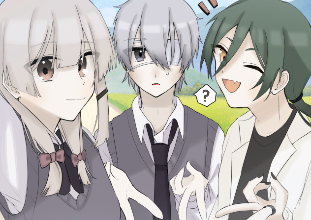 3人でピース