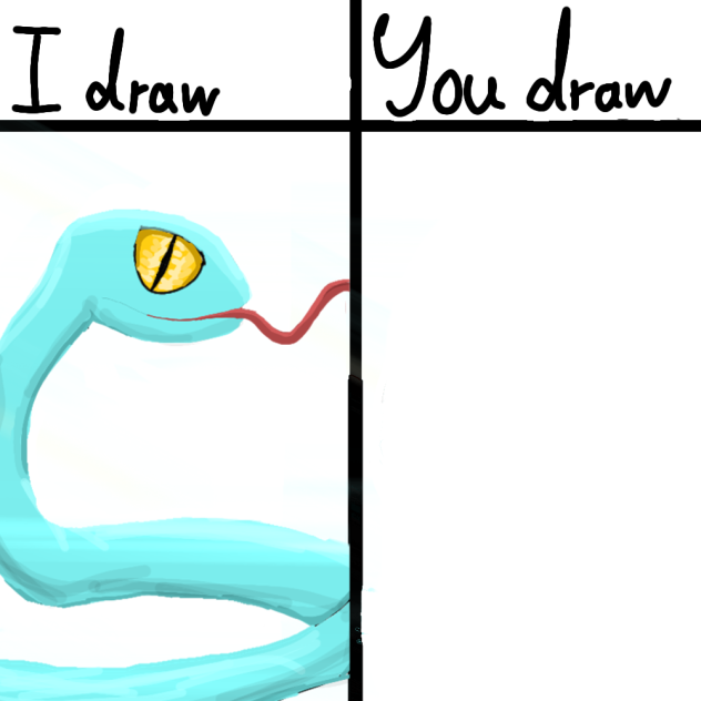 I draw vs you draw - ibisPaint