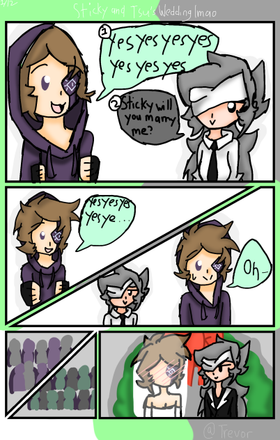 Sticky and Tsu’s wedding lmao