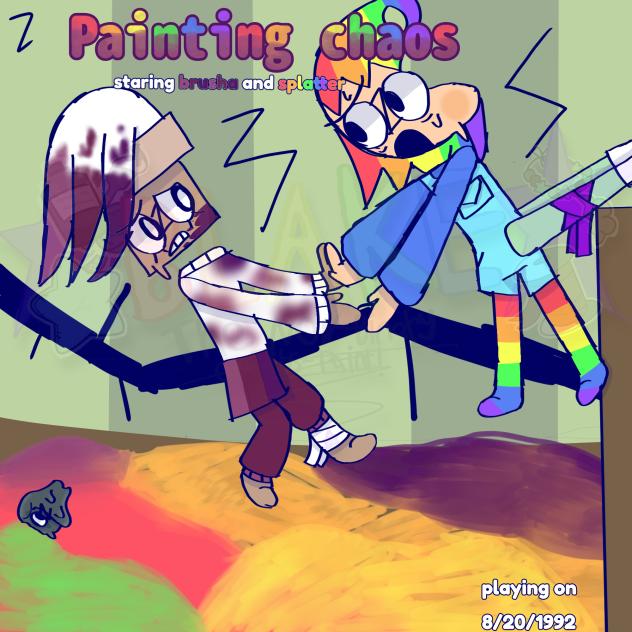 dandys world fan poster (ft. my OC)