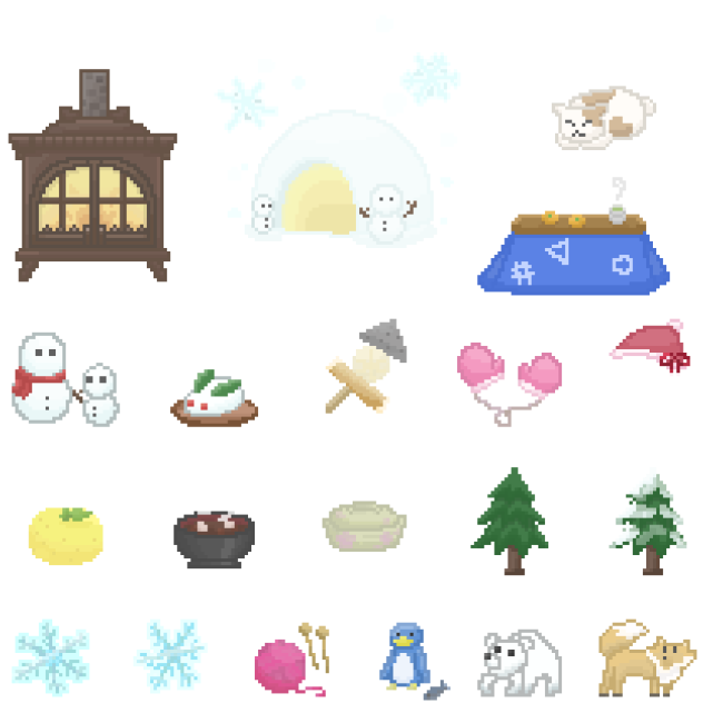 冬素材(ドット絵)