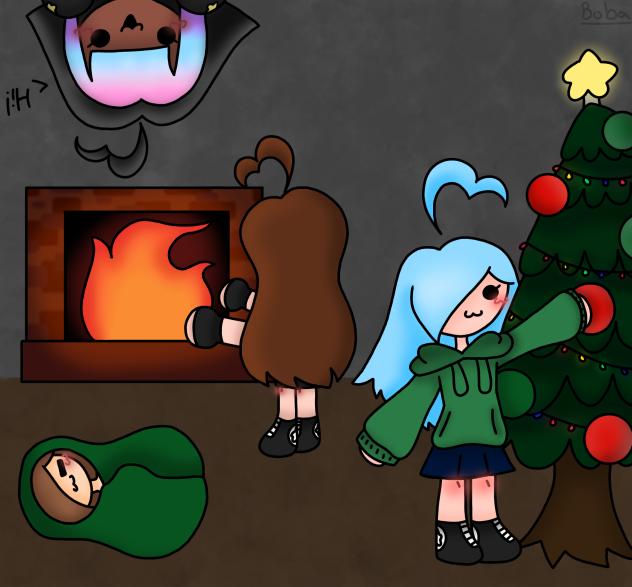 Christmas with my oc's