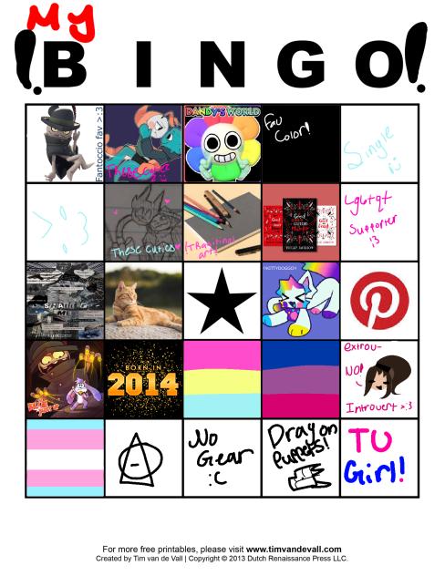 MY BINGO!!