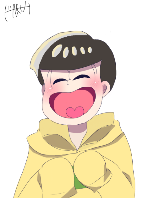 みんな笑って。