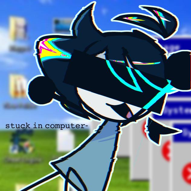 stuck in the computer lol