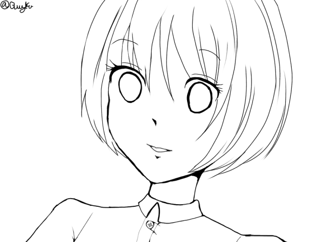 線画オリキャラ