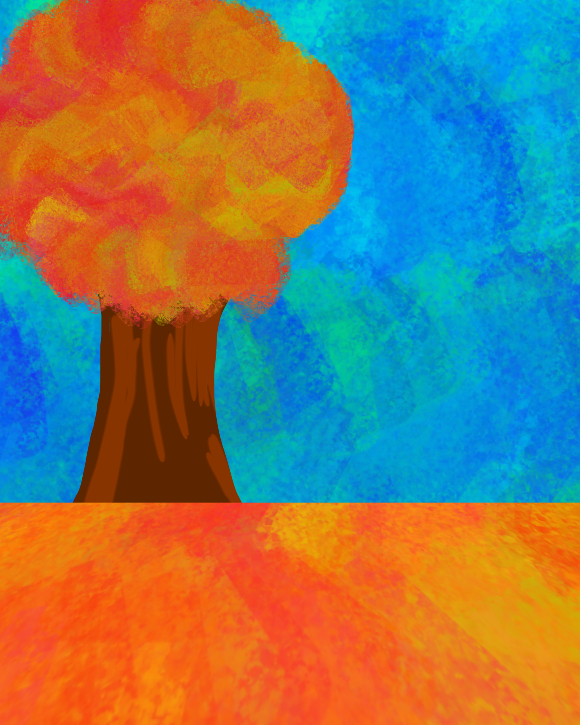 Lonely tree - ibisPaint