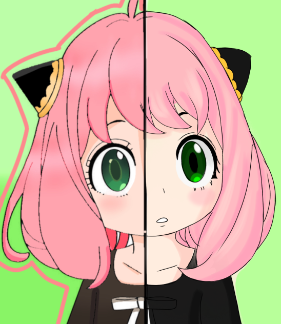 Anya collab with evee gàlez