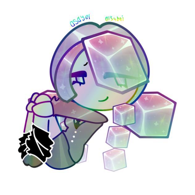 Rainbow cube cookie!!1