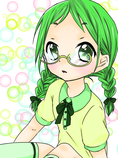 メガネ少女