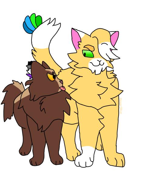 My ocs SunClaw and DogStripe