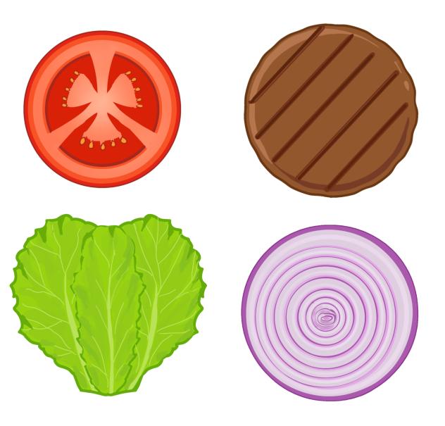 Burger ingredients