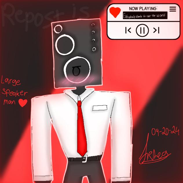 Large speakerman 🔊♥️