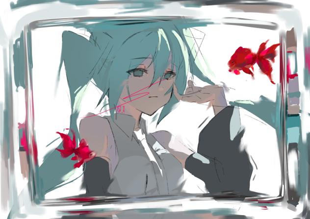 初音ミクカラーラフ
