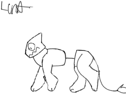 Walking test for twisted Luna - Dw au - ibisPaint