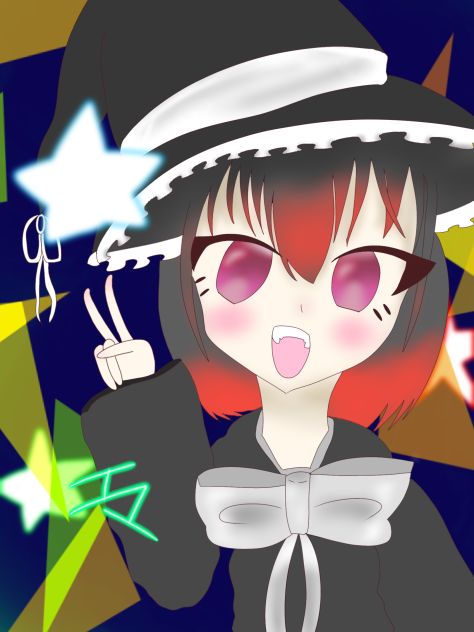 エマちゃんとのコラボ！(エマちゃん×推し魔理沙)