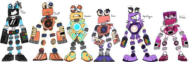 finalized wubbox oc designs