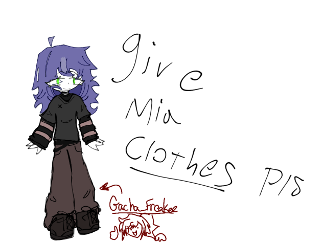 Giving Mia Clothes