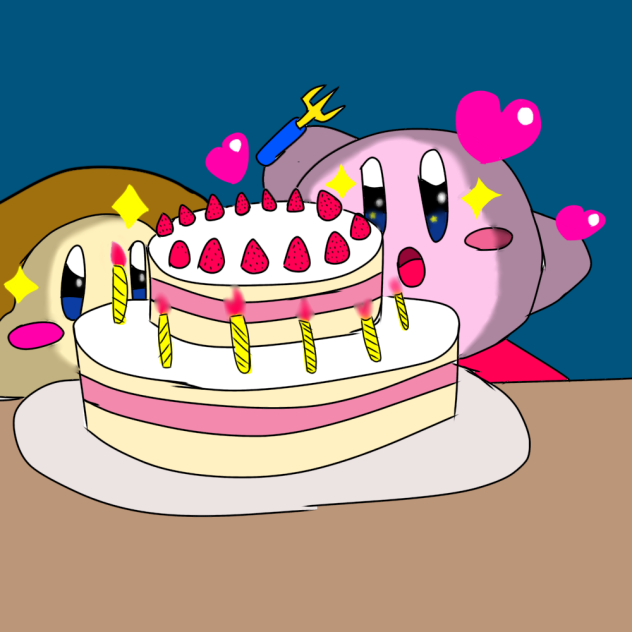 ケーキを食べたいカービィさん