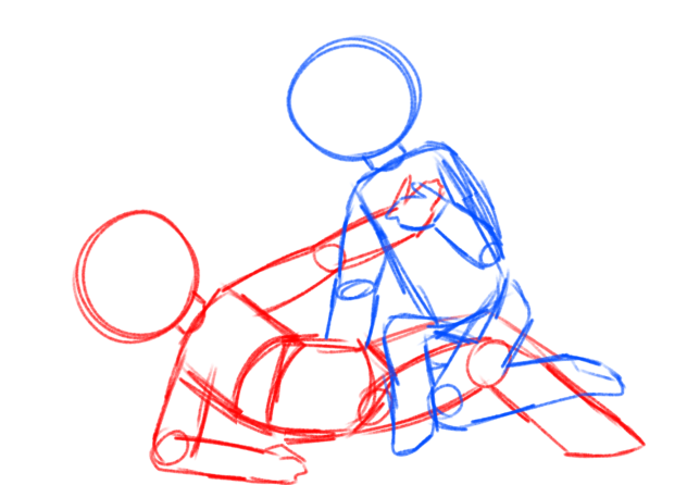 Random pose sketch