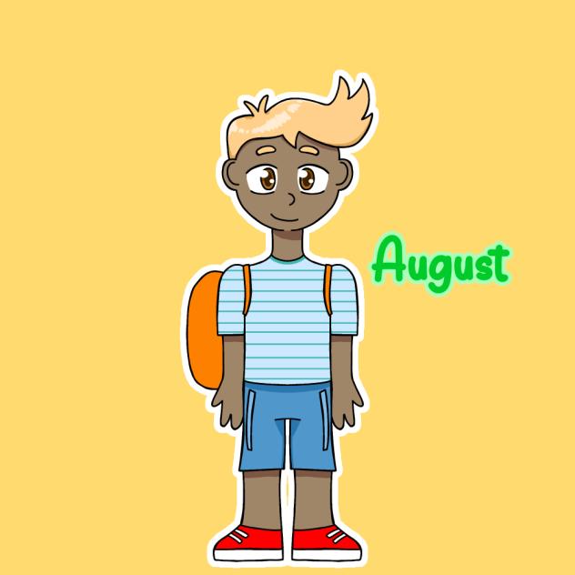 August) human, month