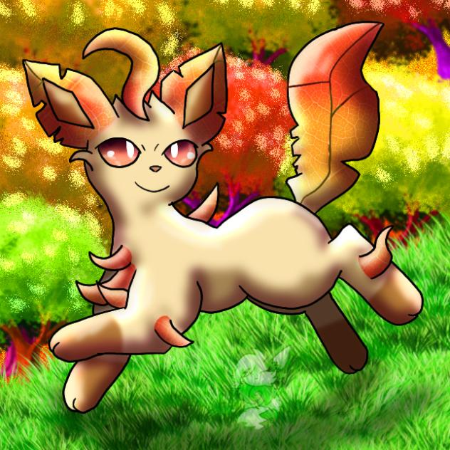shiny fix leafeon 🧡❤️💛🍁🍂