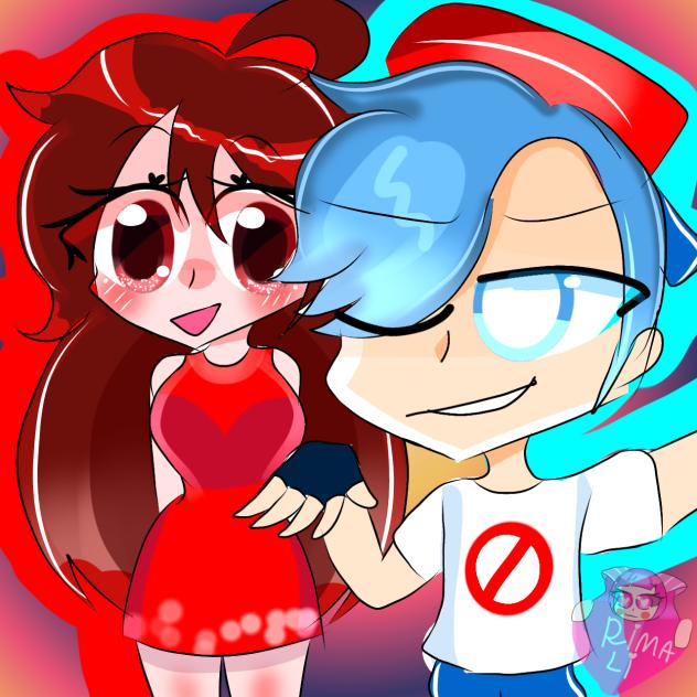 BF and GF 💙❤😁