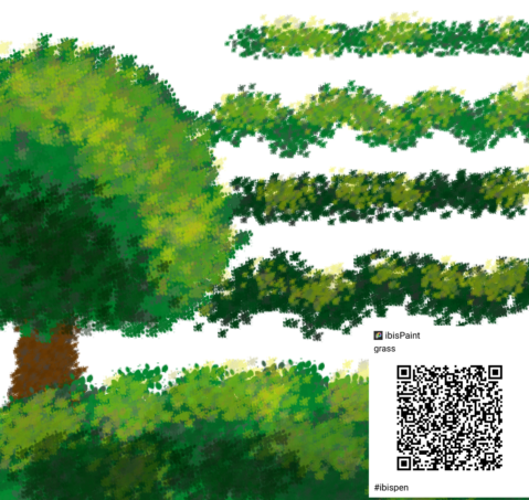 grass pen - ibisPaint