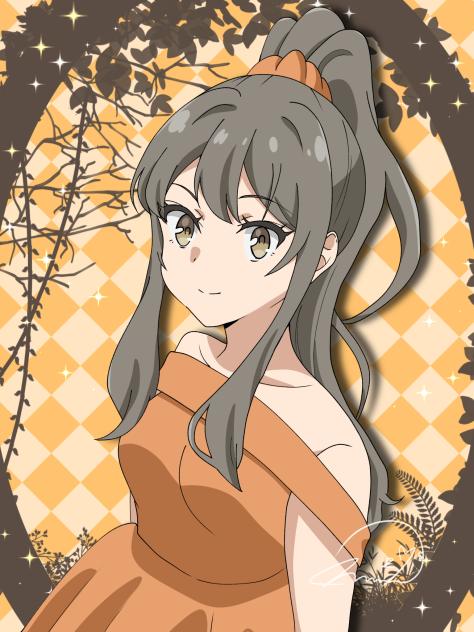 ドレス双葉理央🌱　青ブタ