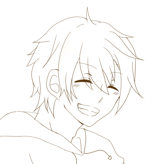 男の子（線画）