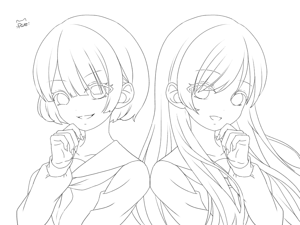 線画34誰か塗ってくれる方いませんか？ - ibisPaint