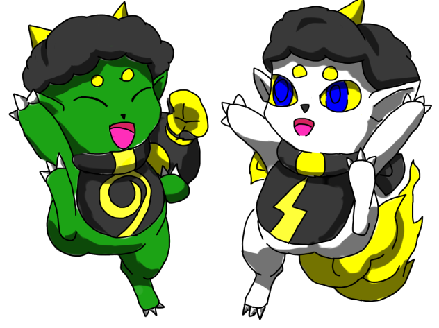 フウくん　ライちゃん