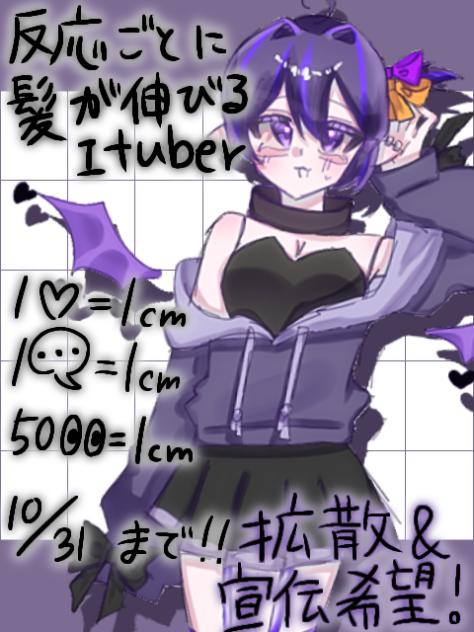 【企画】反応ごとに髪が伸びるItuber⁉️