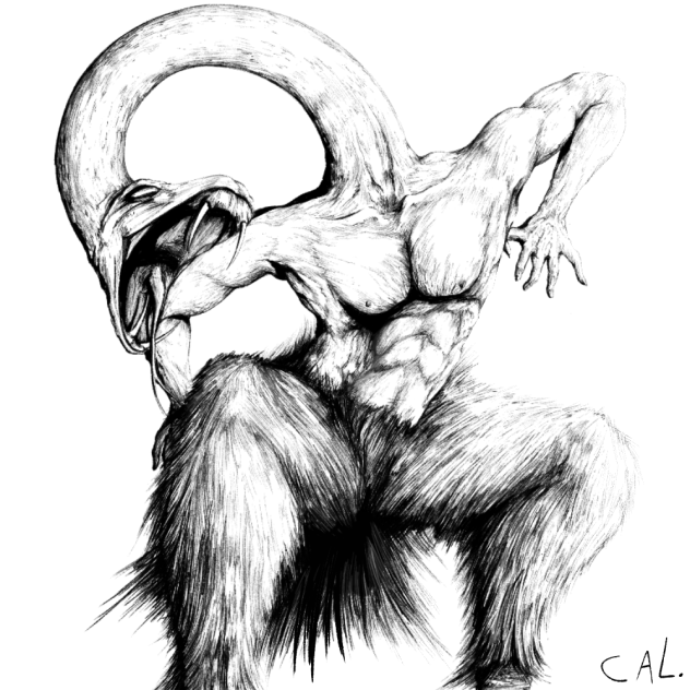 Serpentine beast man