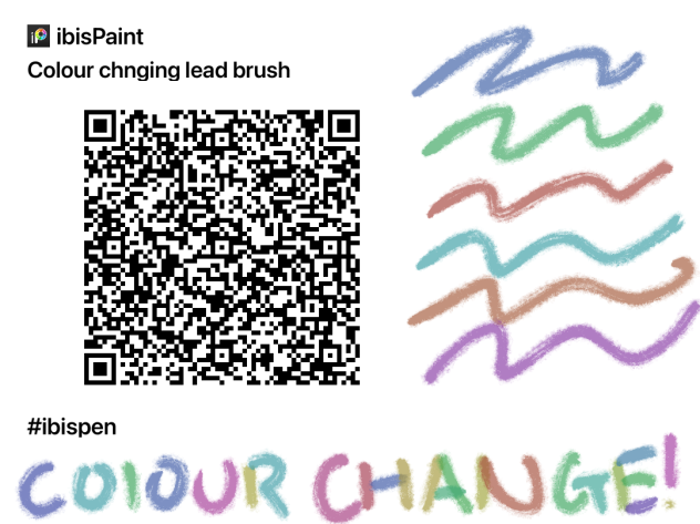 Colour changing lead texture brush